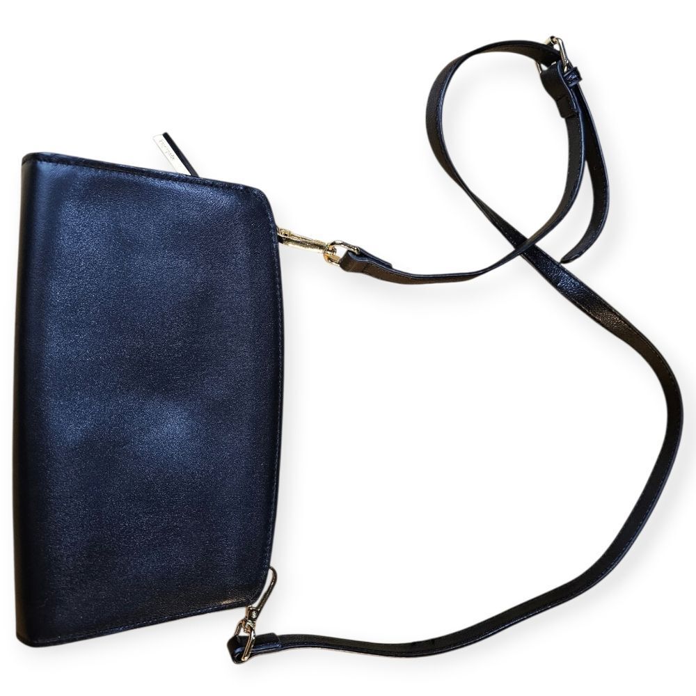 🖤 Kate Spade Flock Party Crossbody – Black Italian Leather ✨ - Picture 7 of 8
